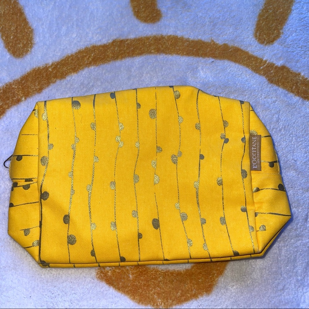 Loccitane Yellow Cosmetic/Makeup/Skincare Travel Organizing Bag